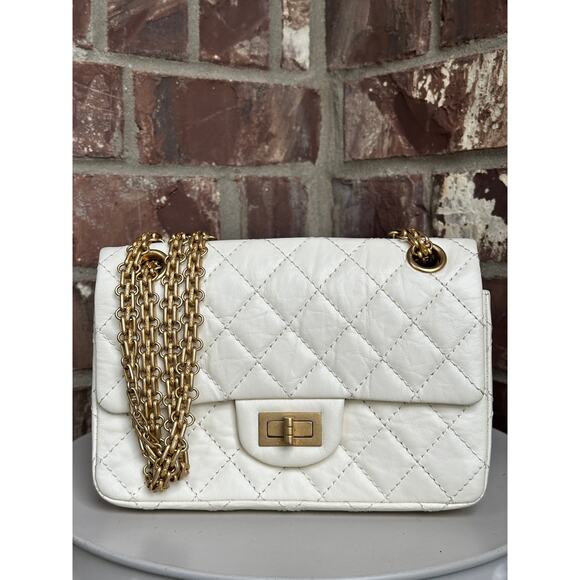 Chanel Reissue 2.55 Flap Bag Quilted Aged Calfskin Mini 80043 - Picture 1 of 16